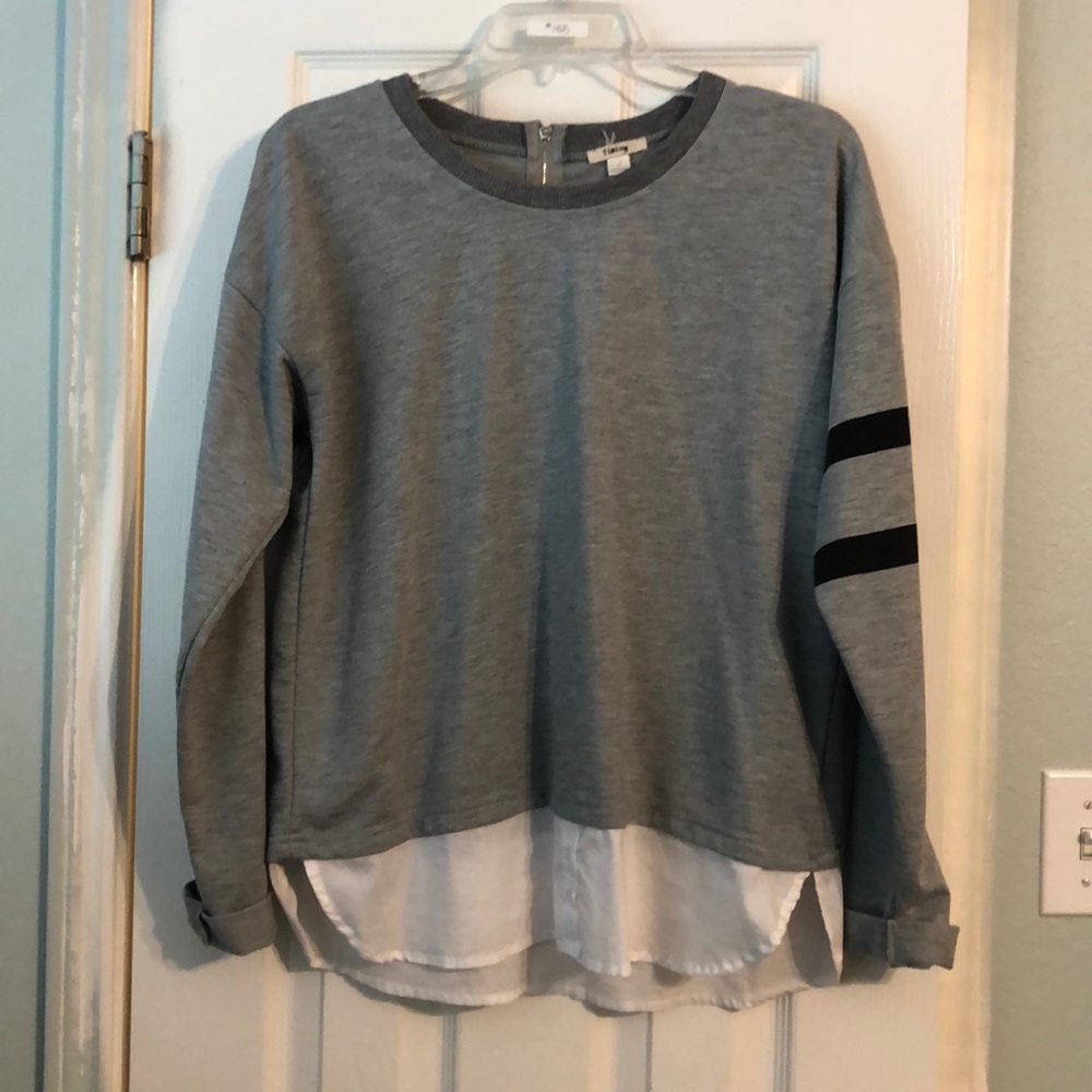 Timing - Long Sleeve Top - Grey - Sz LARGE
